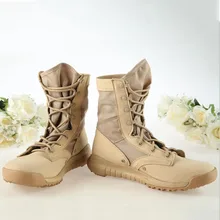 Мужские военные тренировочные ботинки; мужские ботинки для пустыни; высокие тактические ботинки; дышащие походные спортивные ботинки; EU38-44