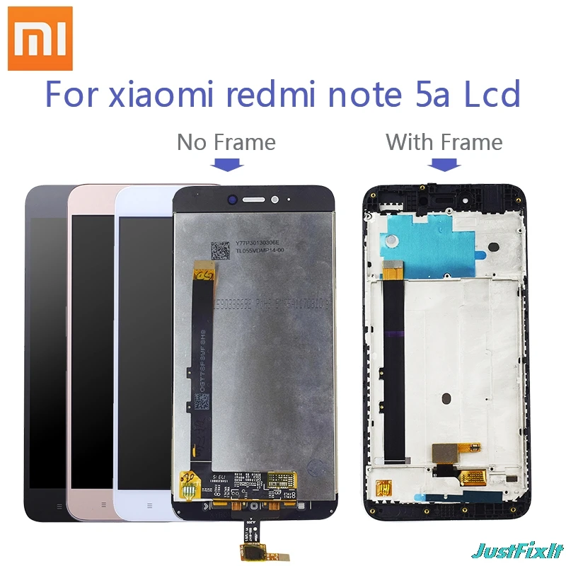 Для Xiaomi Redmi Примечание 5A 2 GB/Redmi Y1 Lite ЖК-дисплей с рамкой сенсорный экран дигитайзер ЖК-дисплей