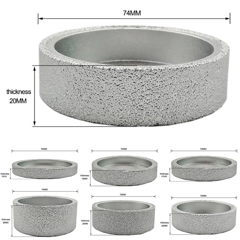 75x20mm Grinding Wheel Vacuum Drazed Diamond Marble Granite Glass Polishing Disc