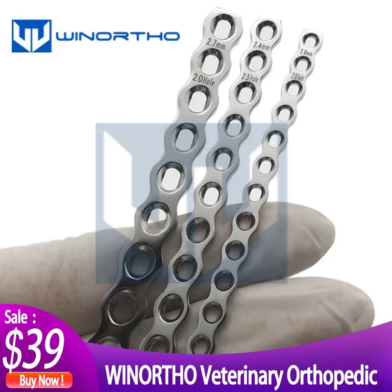 2,0/2,4/2,7mm instrumentos ortopédicos veterinarios de compresión médica anima placa de reconstrucción bender tornillo AO Synthes