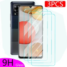 3 peças 9h vidro temperado em sumsung a42 5g protetor de tela para samsung galaxy a42 a41 a40 a40s um 40 41 42 película de vidro protetora