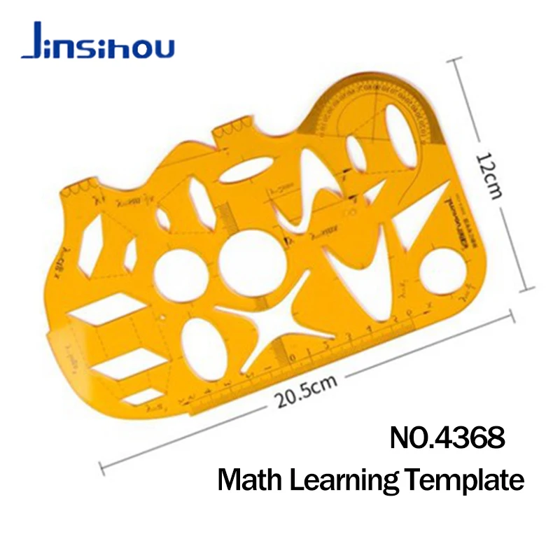 סרגל אובלי מעגלי Jinsihou עמיד K עיצוב ציור רהיטים אדריכל תבנית סרגל מדידה