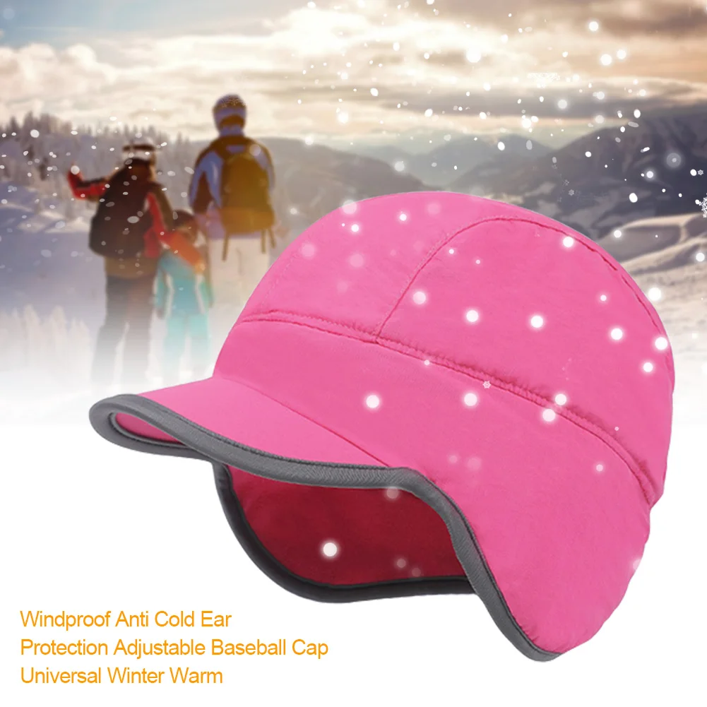 Модная ветрозащитная практичная бейсболка с защитой от холода, для улицы, защита ушей, теплая, регулируемая, зимняя, мягкая, универсальная, спортивная