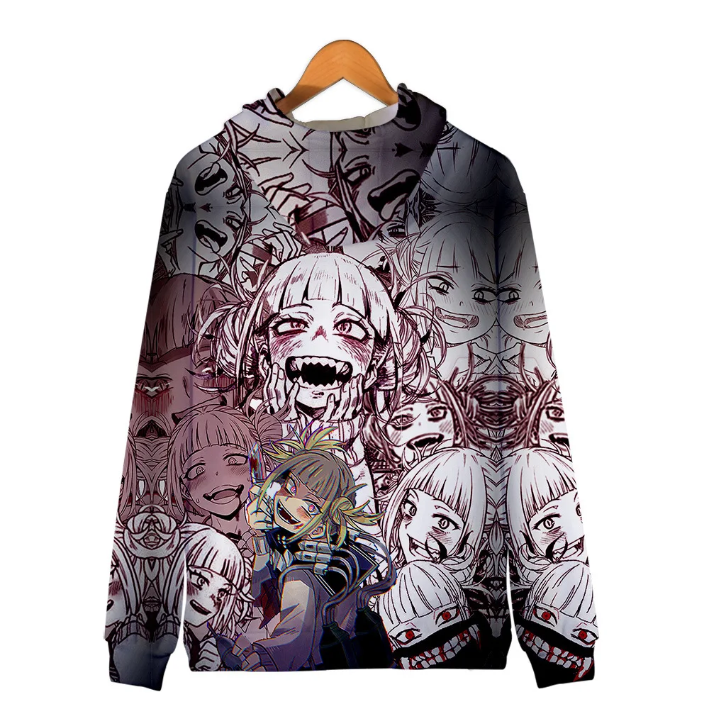 My Hero Academia Off Harajuku Anime White Zipper Hoodies