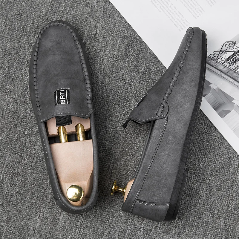 

tassel Leather Shoes Men Slip On Shoes Cheap Casual Boat Walking Driver Footwear Chaussures Hommes Man Moccasins Loafers Flats