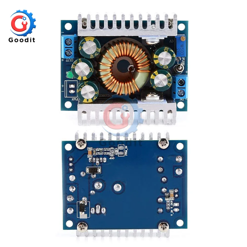 DC-DC 5-40 V до 1,2-36 V 12A Max модуль ldo понижающего преобразователя Питание модуль Напряжение регулятор для автомобиля с алюминиевым сплавом чехол