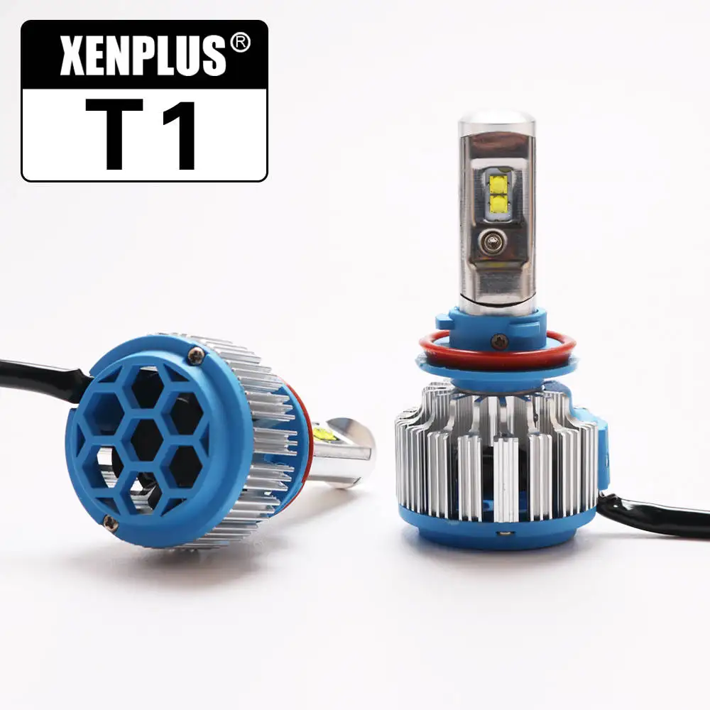 Xenplus 2 шт. автомобиль свет светодиодный H11 Turbo H4 H3 H7 H8 H9 H1 HB3 HB4 H27 H13 фара Cree чип 8000LM 12V лампа с CANBUS для авто - Испускаемый цвет: H8 H9 H11