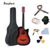 38 Inch Acoustic Guitar Basswood 6 Strings Folk Guitar with Bag Pick Capo Tunner Wooden for Beginners with Guitar Accessories ► Photo 3/6