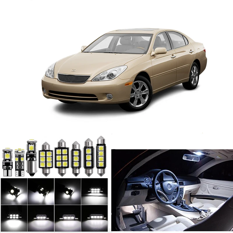 

14pcs White Car LED Light Bulbs Interior Canbus Kit For 2002 2003 2004 2005 2006 Lexus ES Map Door Trunk Step Courtesy Lights