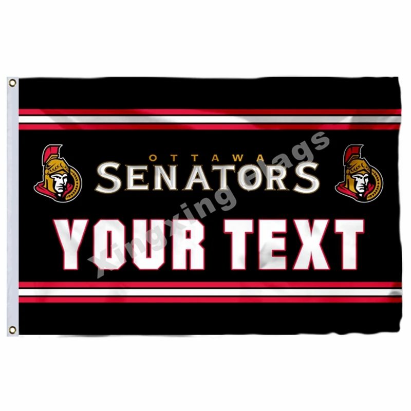 Ottawa Senators Национальный флаг 3ft x 5ft полиэстер Ottawa сенатор баннер Размер № 4 90X150 см пользовательский флаг