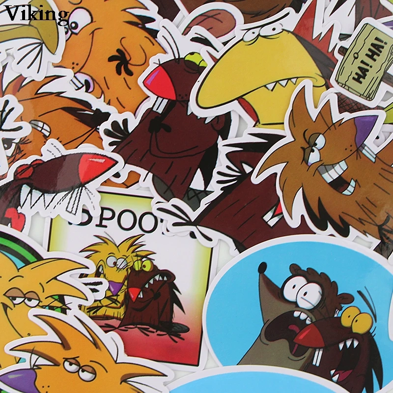 20 шт./компл. Angry Beaver стикер анимация водонепроницаемый стикер s для чемодана багажа ноутбука самодельный скейтборд стикер G0196