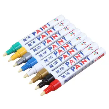 

12 Colors Universal Waterproof Permanent Paint Pen Oil Marker for Tire Tread CD Metal Permanent Paint TSLM1