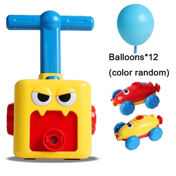 

Inertial Power Balloon Car Toy Education Science Experiment Toy Fun Inflator Air Pump Toy for Children Gift M2050
