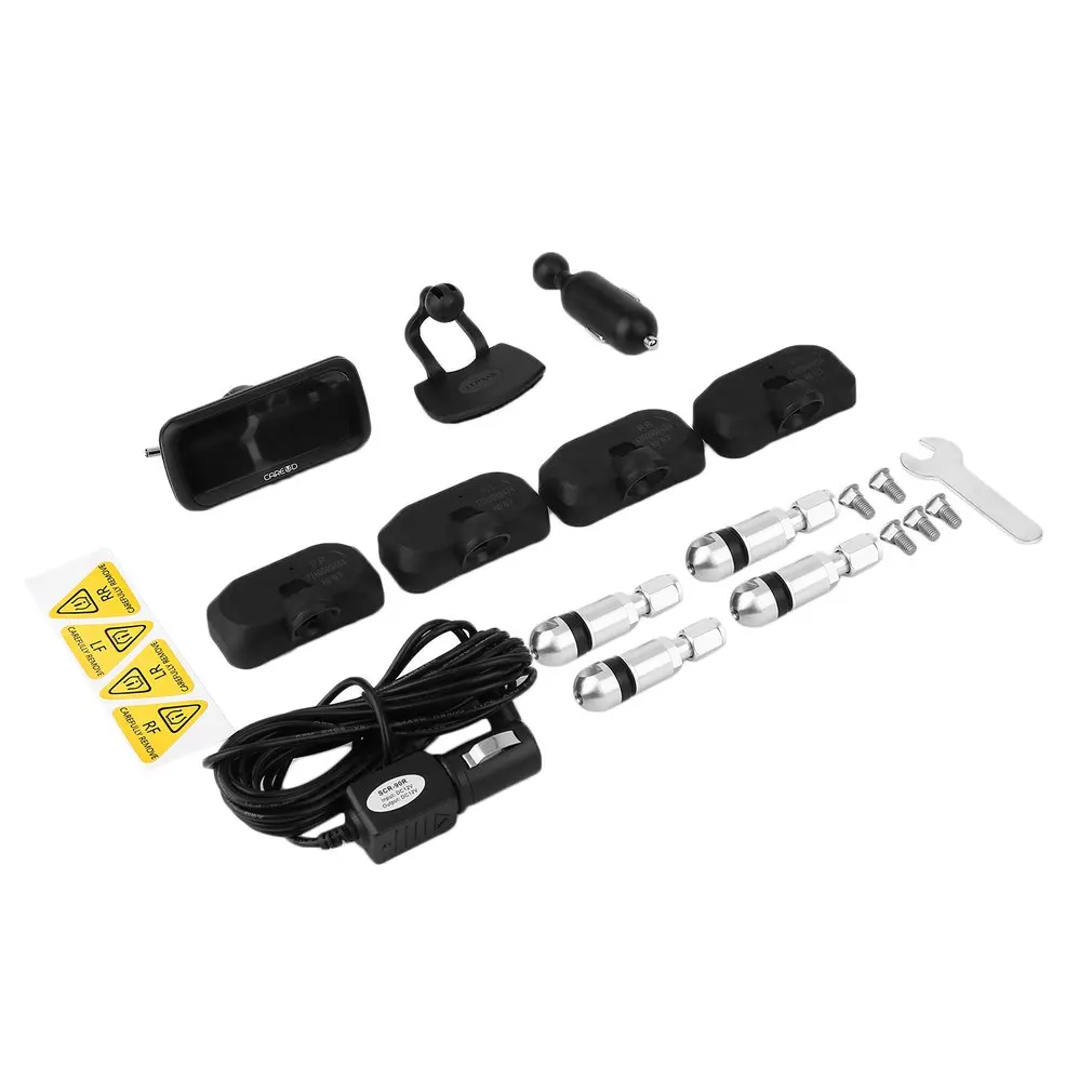 

Universal Car Tire Pressure Monitoring System 4pcs Internal Mini Sensors