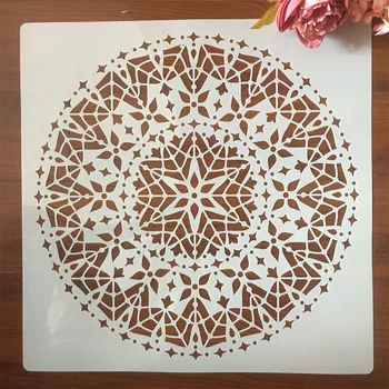 

30*30cm Large Mandala Geometry Wheel DIY Layering Stencils Wall Painting Scrapbook Coloring Embossing Album Decorative Template