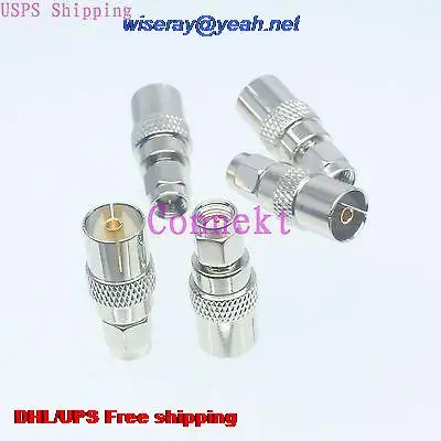 DHL/EMS 300 шт адаптер IEC PAL DVB-T гнездо SMA Прямой штекер COAXIAL-A3