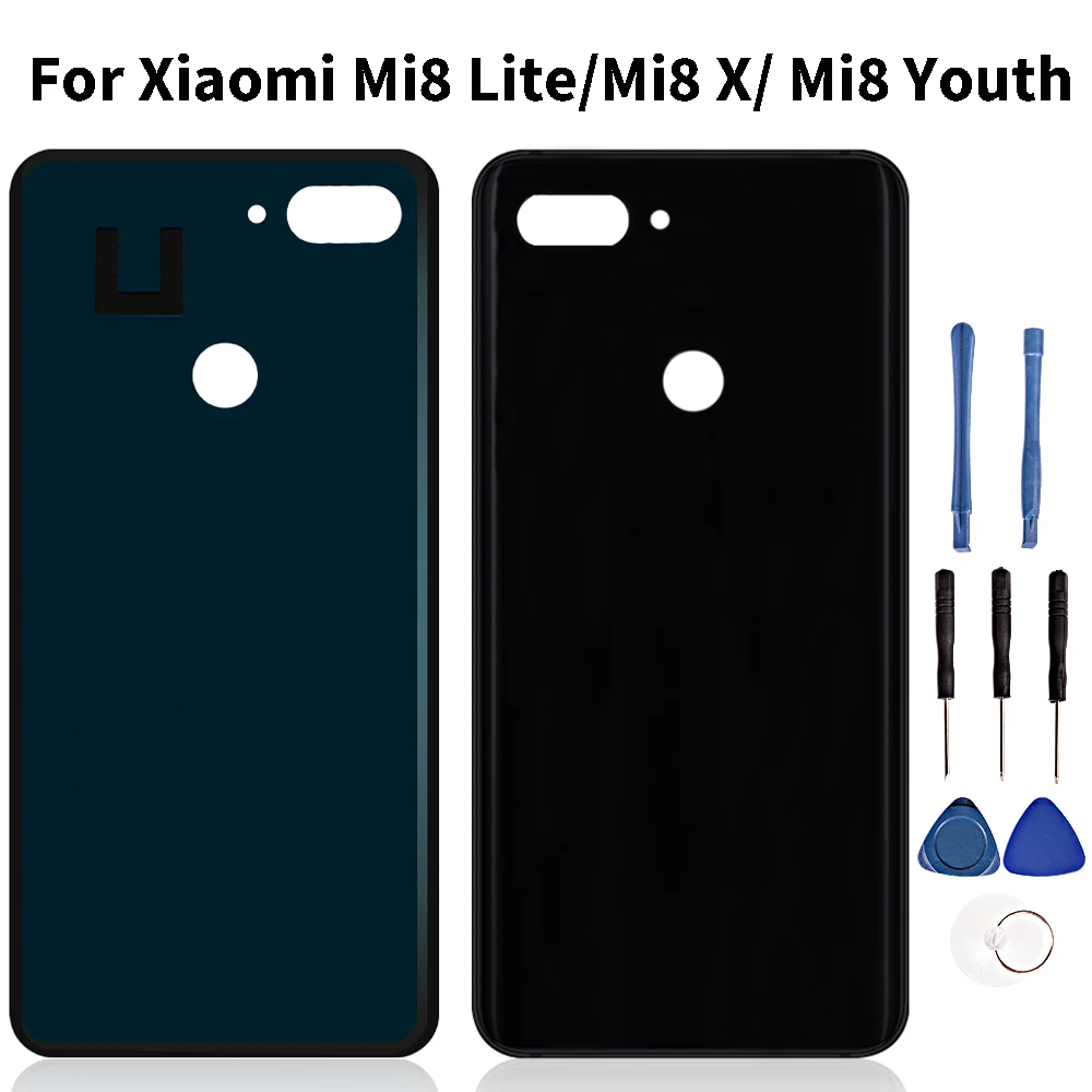 Качественный корпус для Xiaomi MI 8 Lite задняя крышка батареи панель ремонта дверей