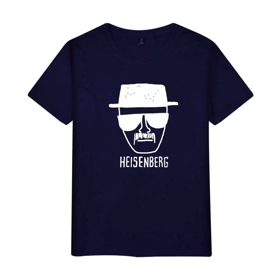 Мужская хлопковая футболка Bad heisenберга модная с круглым вырезом и коротким
