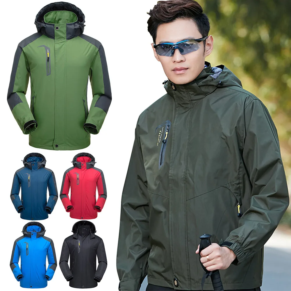 

2019 Men Sports Thin Windproof Coat Hoodie Mountain Wear Snowboarding Outdoor Tops for Spring Fall N66