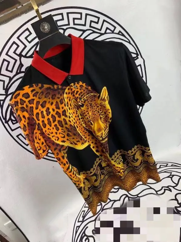 AH12266Fashion мужские топы и тройники, Подиумные роскошные известные бренды, Европейский дизайн, Короткие вечерние футболки с принтом, мужская одежда