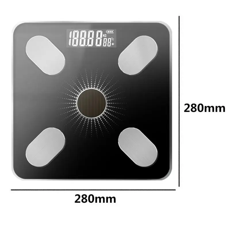 USB электронные lcd Bluetooth весы для тела для Apple/IOS ванная комната баланс веса голосовое вещание советы для потери веса - Цвет: Silver