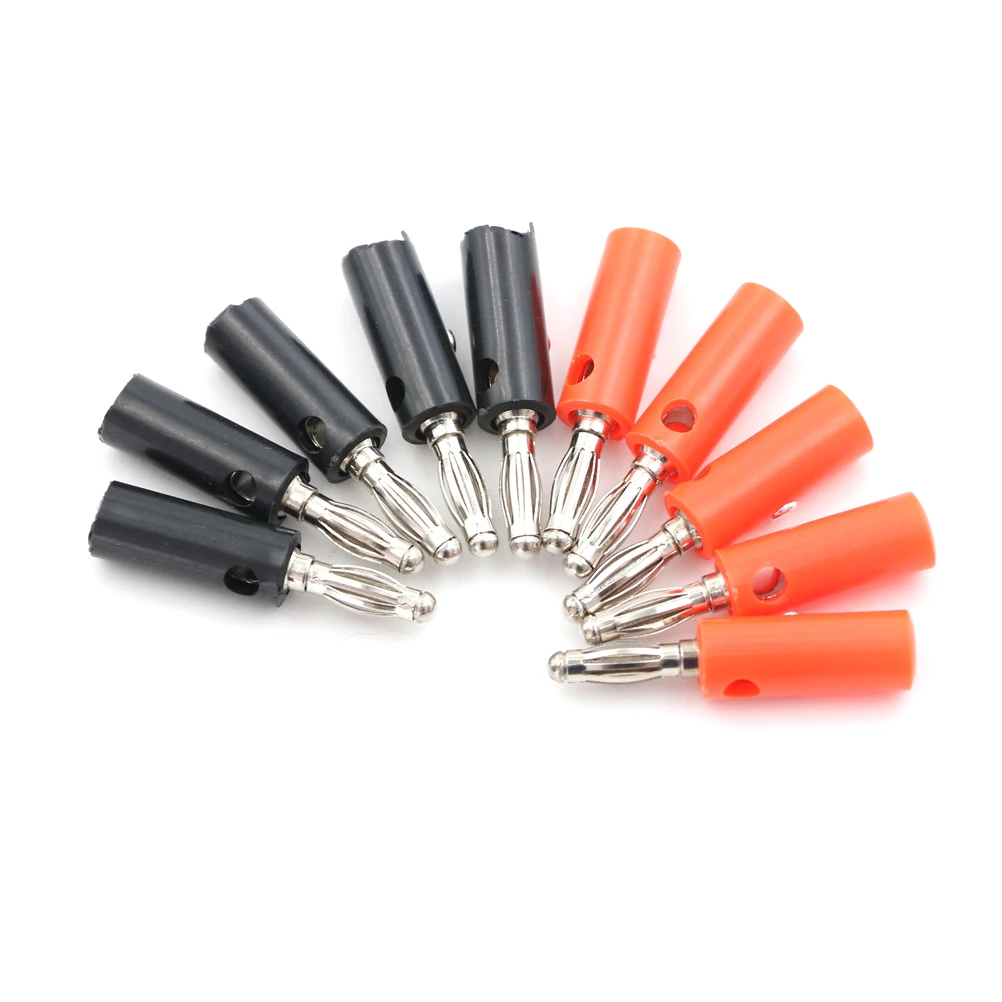 5PCS Audio Speaker Screw Banana Gold Plate Plugs Connectors  4cm*0.8cm*0.4cm