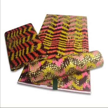 

astest African Golden Wax Fabrics Cotton Prints Nigerian Rapper Batik Ankara Nice New Coming Veritable Material