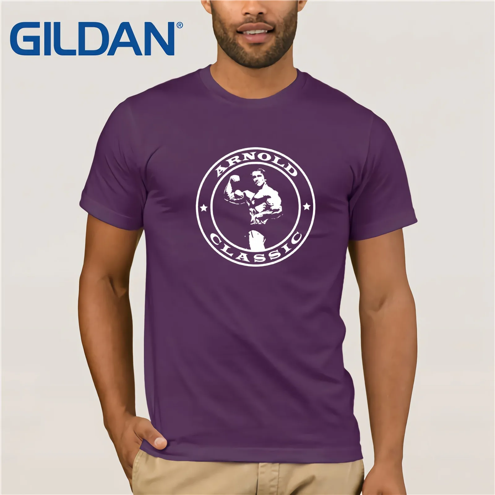 Новое поступление футболка с круглым вырезом для мужчин Арнольд Классическая футболка для бодибилдинга тренировочный тренажер мотивация онлайн футболка дизайн