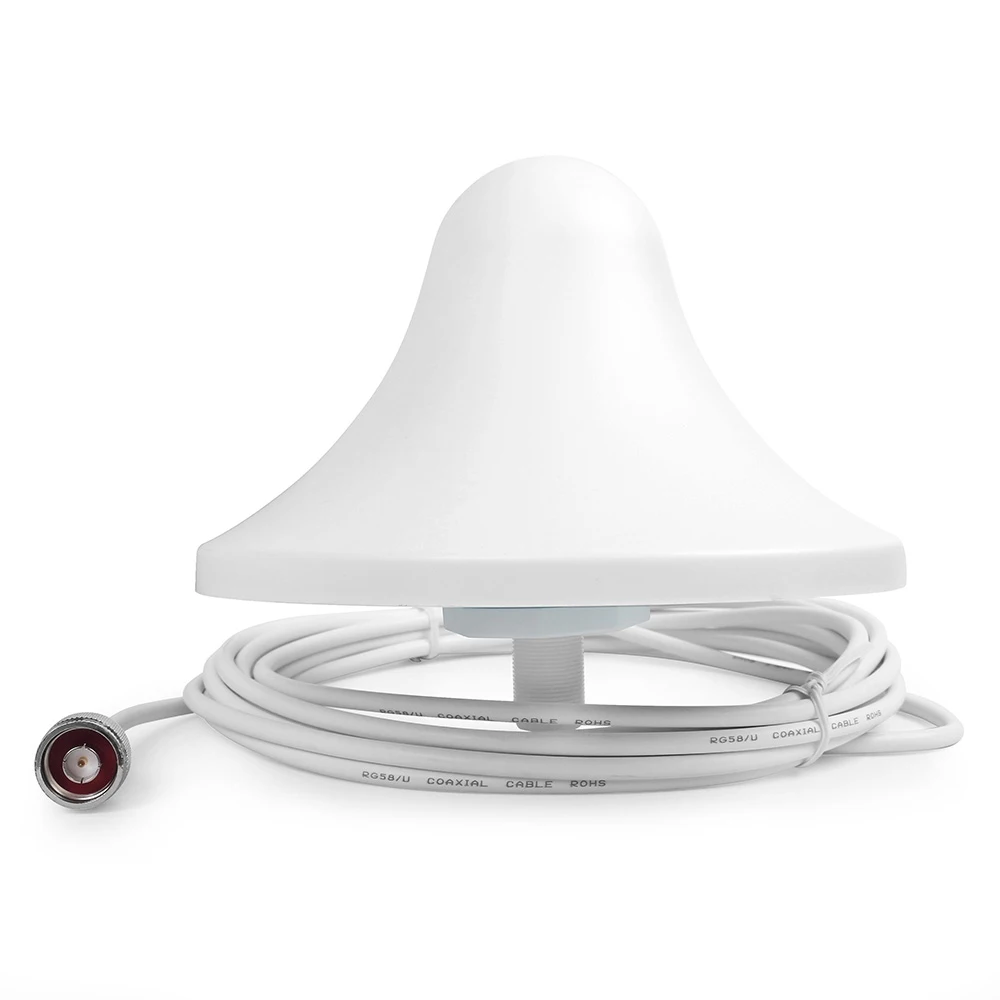 

GSM/CDMA/3G 800-2500MHz 5dBi antenna Indoor Ceiling internal Antenna with N Male Adapter Connector & 5m Cable for Signal Booster