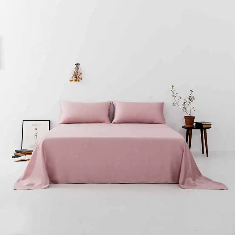 Liv-Esthete Wholesale Luxury Silk Gray Flat Sheet Silky Queen King Bed Sheets Pillowcase For Women Men Kids - Цвет: 007