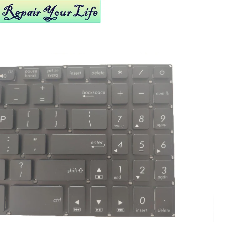 Substituição do Teclado para Asus Vivobook Pro 15 N580 N580v N580g N580gd E4201t Eua Inglês 0kn1 291ta12 Laptop Backlight Preto Novo - Imagem 5