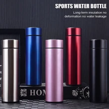 500ml Stainless Steel Water Bottle Vacuum Insulated Water Cup with Temperature Display Tea Filter Keep Cold/Hot Sports Bottle
