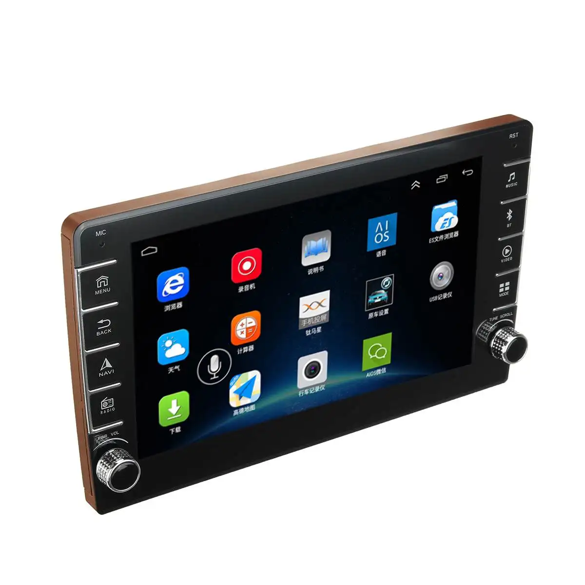 Double Knob 9001C " автомобильное радио стерео USB передняя/двойная ручка для Android 8,1 gps MP5 навигация Радио Видео Аудио мультимедиа MP5 плеер автомагнитолы - Цвет: Double Knob 9001C