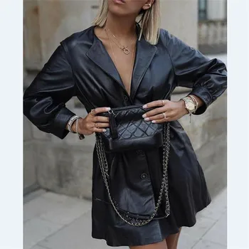 

Women's Ladies Leather Jacket Coats Winter Biker Casual Flight Top Motor Outwear