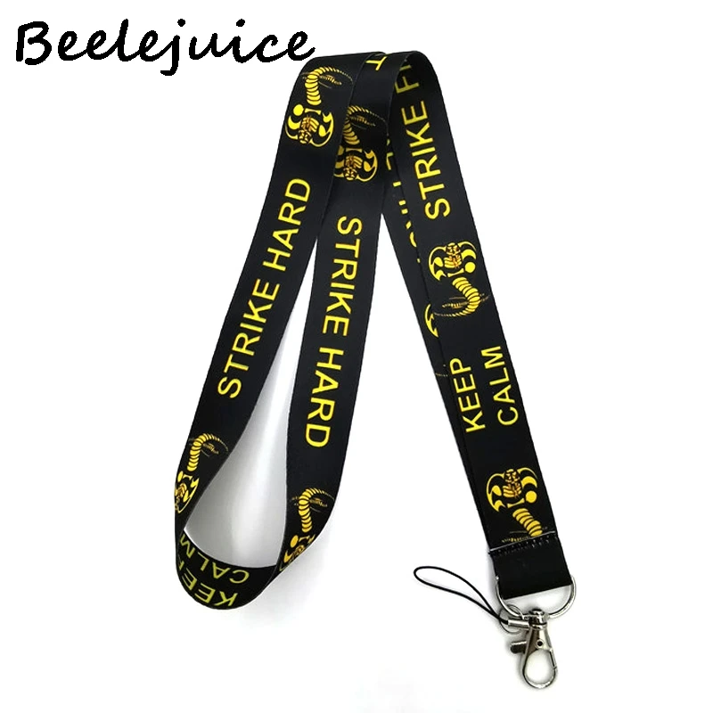 Кобра kai змеиные буквы фильм 90s винтажный шейный ремень Lanyards ID значок держатель для карт брелок для мобильного телефона ремень подарки украшения