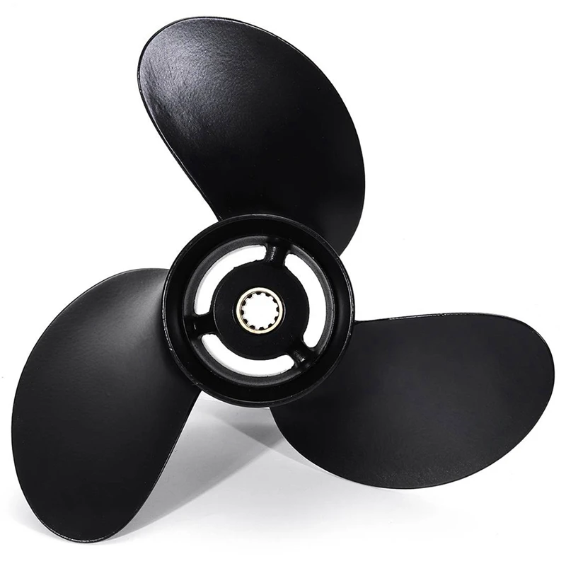 

3B2-64515-0 Outboard Propeller For Tohatsu/Nissan/Mercury 8-9.8Hp R-Rotation Aluminum Alloy 3 Blades 12 Spline Tooth