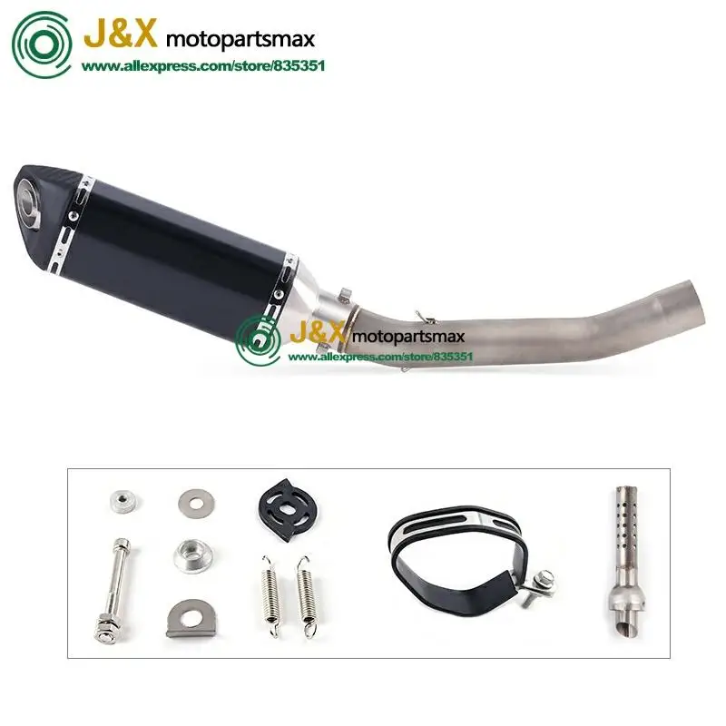 Полная система, слипоны для kawasaki Z750 Z 750, глушитель для мотоцикла, поход, средняя Соединительная средняя труба