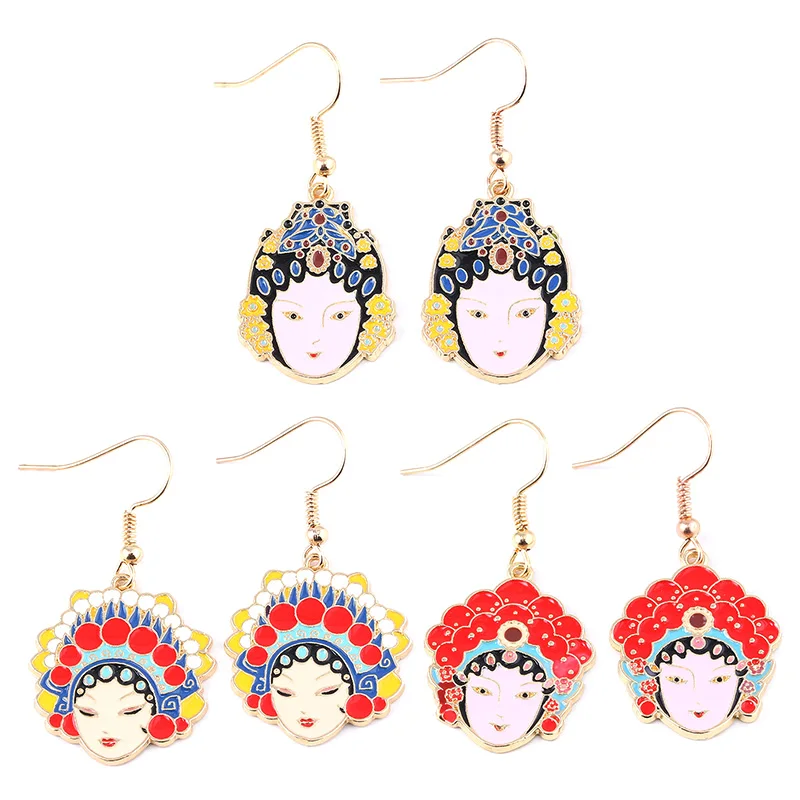 

New jewelry temperament ethnic style face earrings female creative persona Earrings For Women Party Trendy Jeweley Souvenir Gift