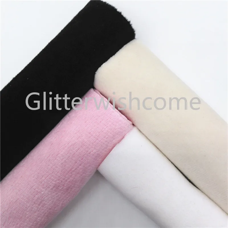 Glitterwishcome 21X29 см А4 Размер Мягкая Флокированная бархатная ткань листы для бантов, GM644A