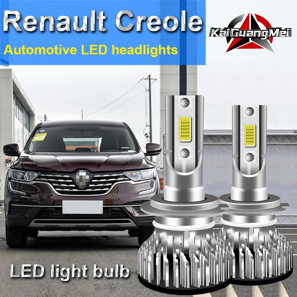 

Renault Creole Car LED Headlight Bulbs Super Bright High/Low Beam H7 LED Bulb White 6000K 12000LM 100W