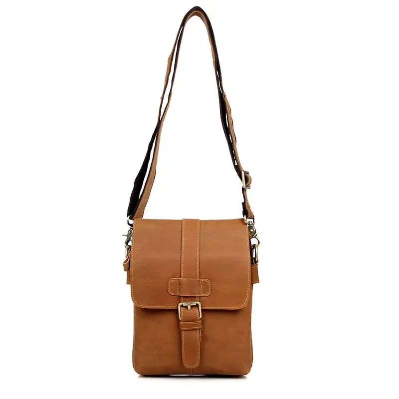 

High Quality Men's Genuine Leather Bag Crossbody Bags For Men Messenger Bag Man Cow Leather Shoulder Bags Male Handbags