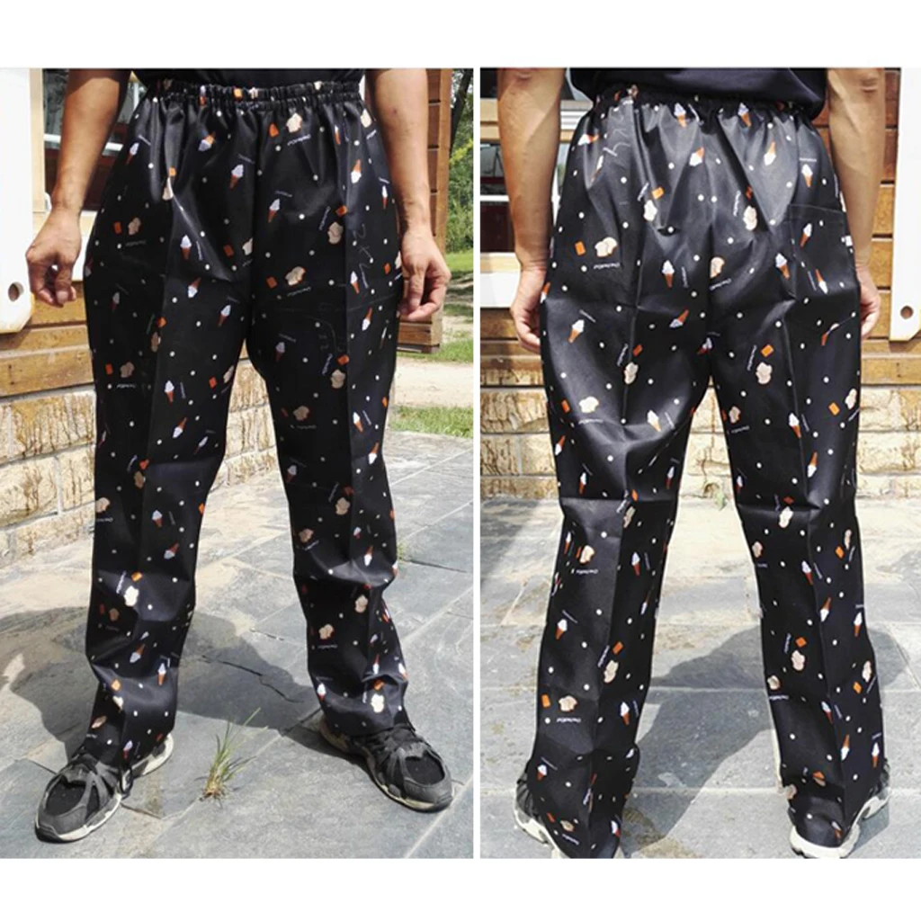 Funny Baggy Chef Pants Kitchen Uniform Apparel for Women Men