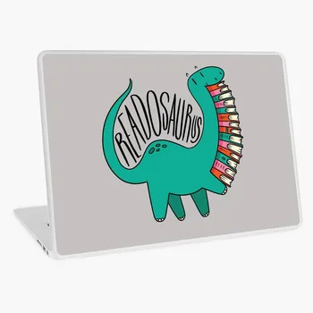 

Readosaurus Book Club Reading Study Dinosaur laptop skin sticker 13 14 15 17 inch for MacBook HP Acer Dell ASUS Lenovo