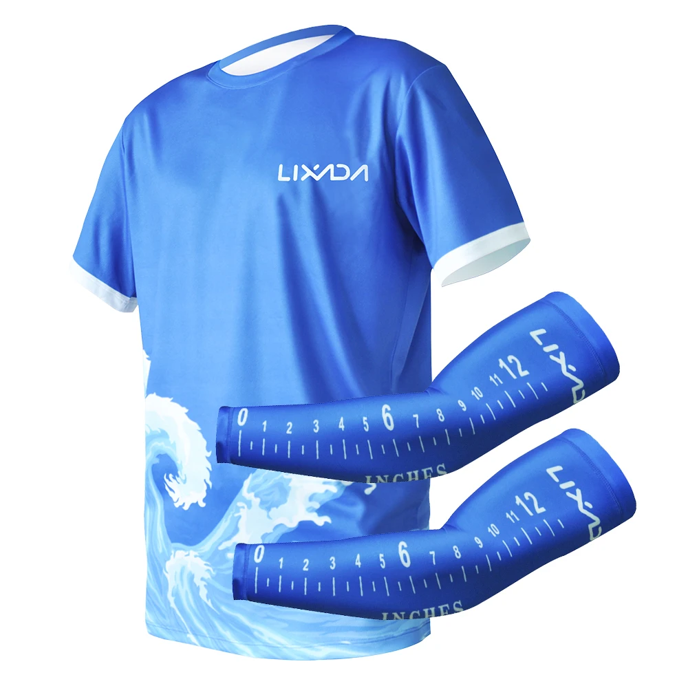 Lixada Summer Fishing T Shirt Quick Drying Breathable Outdoor Sun Protection Fishing Clothing With With Ruler On Arm Sleeves Fishing Clothings Aliexpress