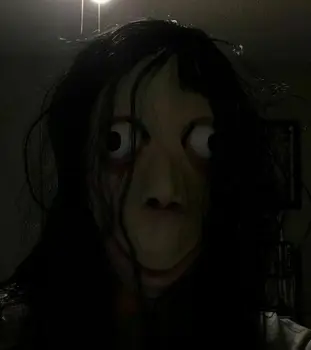 

Halloween Face Mask Festival Props Grudge Ghost Hedging Masks Adulits Halloween Cosplay Masks Long Hair Ghost Scary Decor