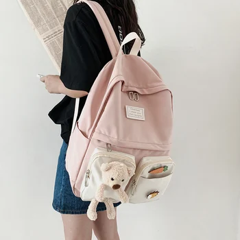 

Girls Cute Backpack Women Cartoon Style Primary School Bags for Teenage Girl Boy Large Capacity Luxury Shoulder Bookbag Kawaii