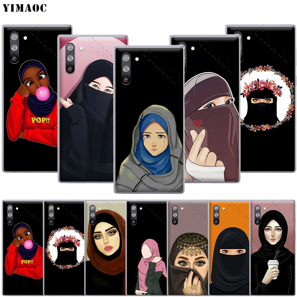 YIMAOC исламский мусульманский чехол Hijabi для девочек Samsung Galaxy S10 S9 S8 S7 Plus A70 A60 A50 A40 A30 A20