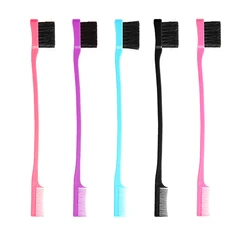 1PC Double Sided Edge Control Hair Comb Hair Styling Eyebrow Combing Hair Brush Hairdressing Beauty Tools