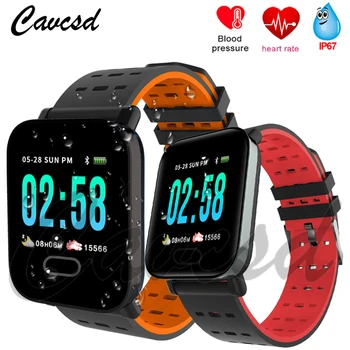 

CAVCSD A6 Smart Watch Sport Pedometer Bracelet Blood Pressure Heart Rate Monitor Color Screen Smart watch Bluetooth Android IOS