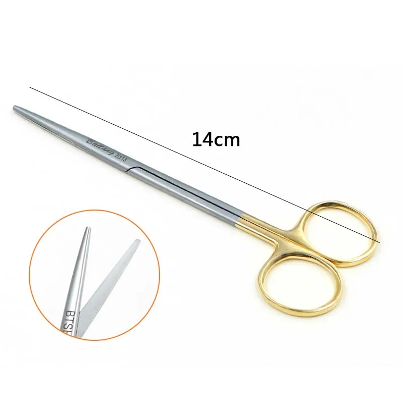 Lidar com Tesoura Instrumento de Cirurgia Oftálmico Inoxidável Ouro Cirúrgica Plástica Cosméticos Dupla Pálpebra Ferramenta 12.5 - 14.16cm Aço 8 Instrumentos p pálpebra
